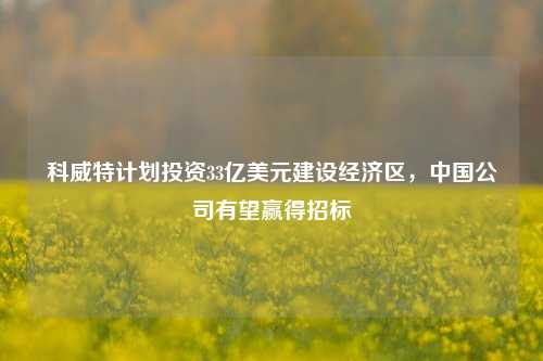 科威特计划投资33亿美元建设经济区，中国公司有望赢得招标