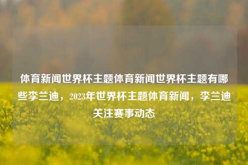 体育新闻世界杯主题体育新闻世界杯主题有哪些李兰迪，2023年世界杯主题体育新闻，李兰迪关注赛事动态