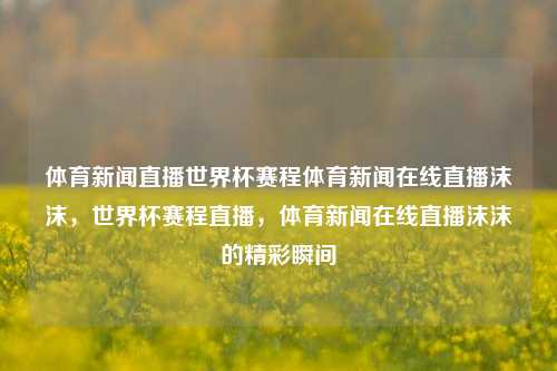 体育新闻直播世界杯赛程体育新闻在线直播沫沫，世界杯赛程直播，体育新闻在线直播沫沫的精彩瞬间