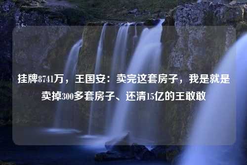 挂牌8741万，王国安：卖完这套房子，我是就是卖掉300多套房子、还清15亿的王敢敢