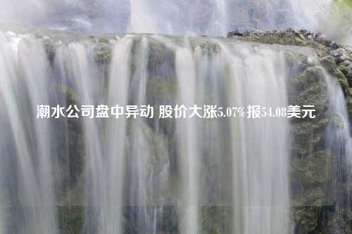 潮水公司盘中异动 股价大涨5.07%报54.08美元