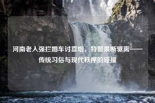 河南老人强拦婚车讨喜烟，特警果断驱离——传统习俗与现代秩序的碰撞