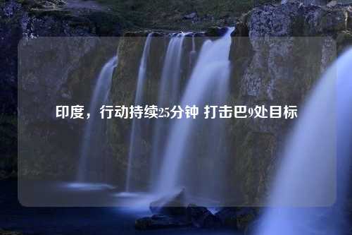 印度，行动持续25分钟 打击巴9处目标