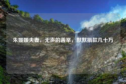 朱媛媛夫妻，无声的善举，默默捐款几十万